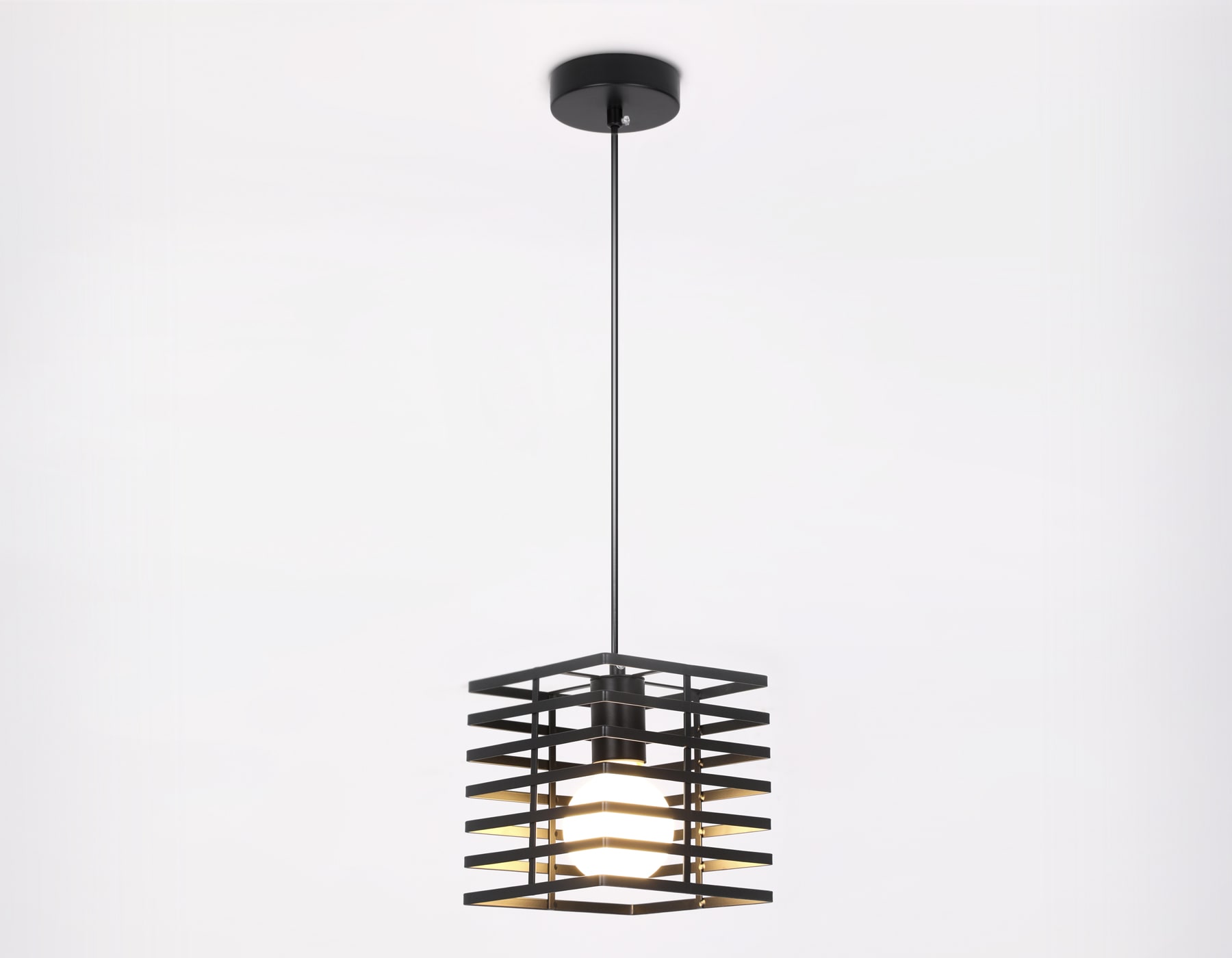 Подвесной светильник TR8411 BK черный E27 max 60W 160*160*950